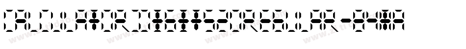 CalculatorDigits20Regular-84mA字体转换