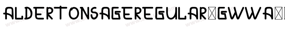 AldertonsageRegular-GWWA字体转换