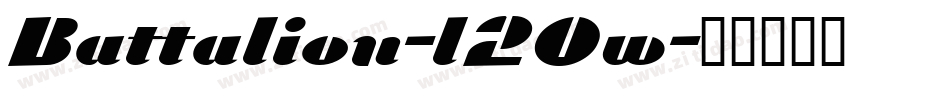 Battalion-l2Ow字体转换