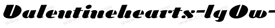 Valentinehearts-lgOw字体转换