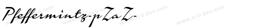 Pfeffermintz-pZaZ字体转换