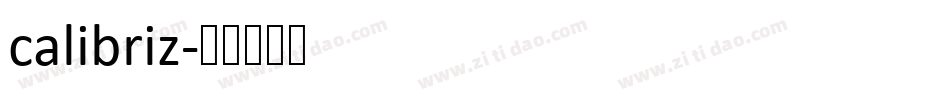 calibriz字体转换