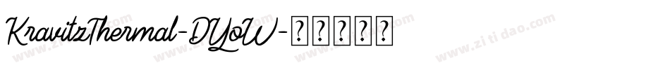 KravitzThermal-DYoW字体转换