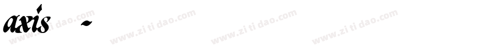 axis字体字体转换