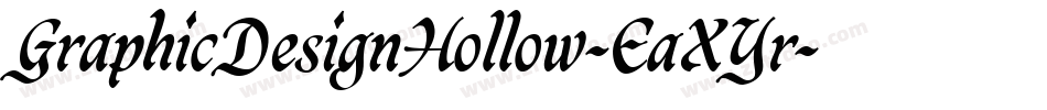 GraphicDesignHollow-EaXYr字体转换