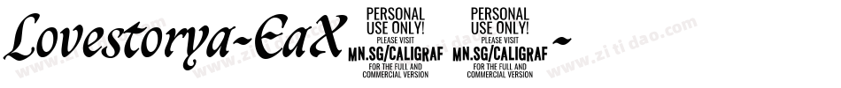 Lovestorya-EaX94字体转换