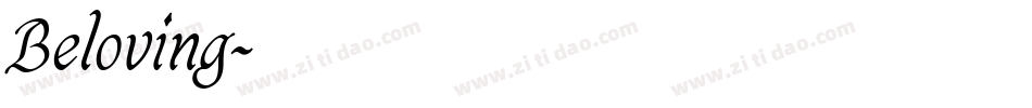 Beloving字体转换