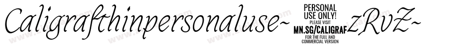 Caligrafthinpersonaluse-3zRvZ字体转换