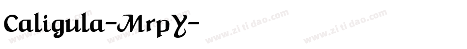 Caligula-MrpY字体转换
