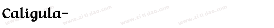 Caligula字体转换