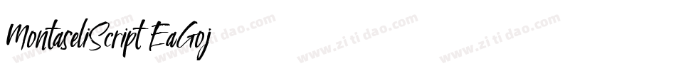 MontaseliScript-EaGoj字体转换
