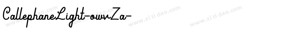 CallephaneLight-owvZa字体转换