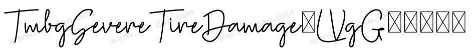 TmbgSevereTireDamage-LVgG字体转换