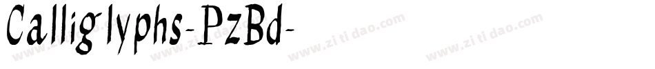 Calliglyphs-PzBd字体转换
