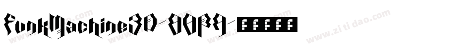 FunkMachine3D-O0PA字体转换