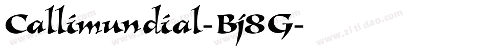 Callimundial-Bj8G字体转换