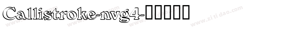 Callistroke-nvg4字体转换