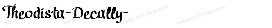 Theodista-Decally字体转换