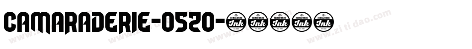 Camaraderie-05zo字体转换