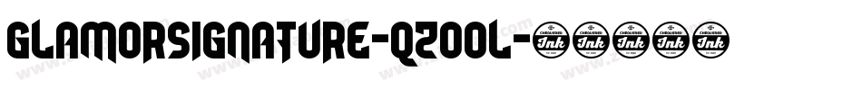 GlamorSignature-qZoOl字体转换