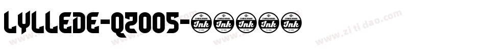 Lyllede-qZo05字体转换