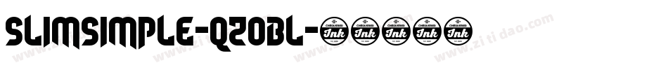 SlimSimple-qZoBl字体转换