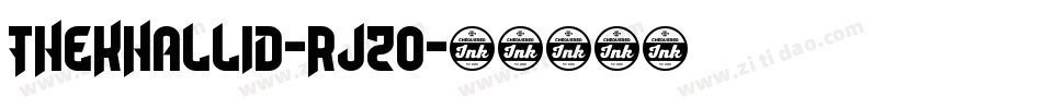 TheKhallid-RjZo字体转换