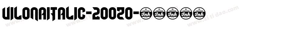 VilonaItalic-2OOZo字体转换