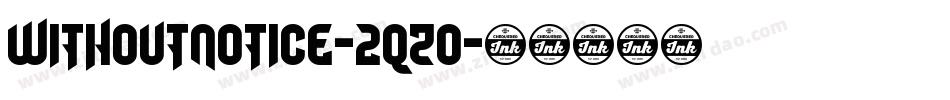 WithoutNotice-2qZo字体转换