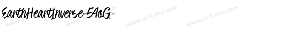 EarthHeartInverse-54qG字体转换