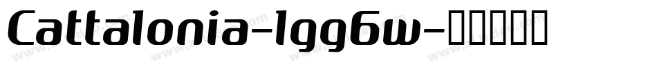 Cattalonia-lgg6w字体转换