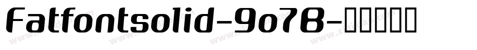Fatfontsolid-9o7B字体转换