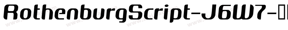 RothenburgScript-J6W7字体转换