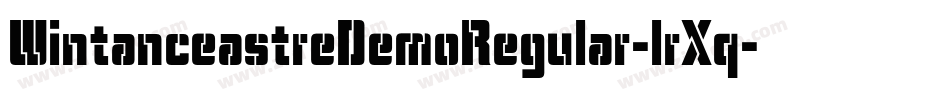 WintanceastreDemoRegular-lrXq字体转换