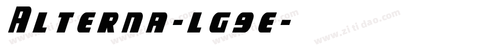 Alterna-lg9e字体转换