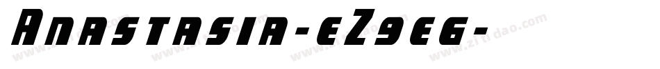 Anastasia-eZ9e6字体转换