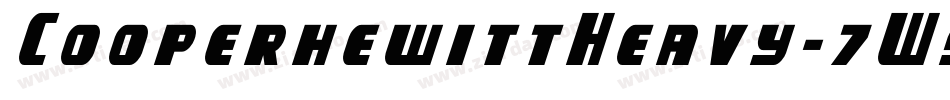 CooperhewittHeavy-7W9E字体转换