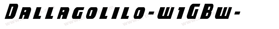 Dallagolilo-w1GBw字体转换