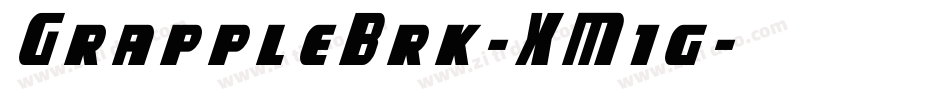 GrappleBrk-XM1g字体转换