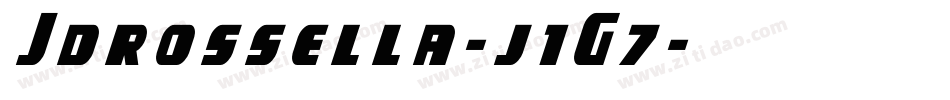 Jdrossella-j1G7字体转换