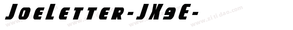 JoeLetter-JX9E字体转换