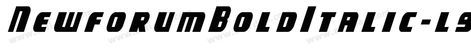 NewforumBoldItalic-l9e5字体转换 NewforumBoldItalic-l9e5字体转换