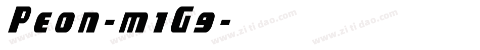 Peon-m1G9字体转换 Peon-m1G9字体转换
