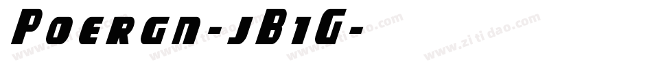 Poergn-jB1G字体转换