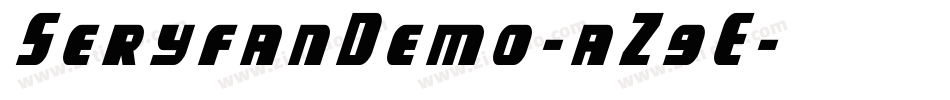 SeryfanDemo-aZ9E字体转换