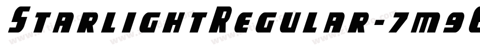 StarlightRegular-7m9E字体转换