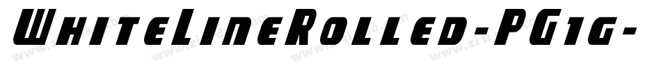 WhiteLineRolled-PG1g字体转换 WhiteLineRolled-PG1g字体转换
