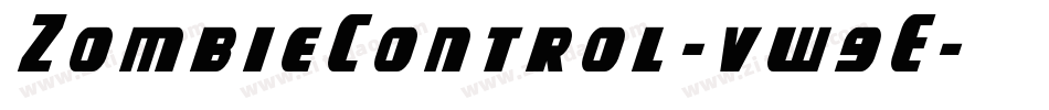 ZombieControl-vw9E字体转换