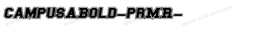 CampusABold-prMR字体转换