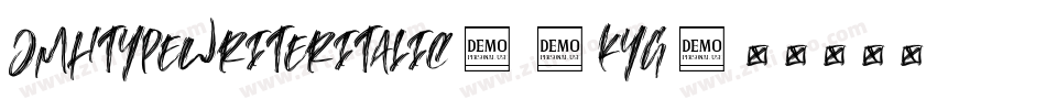 JmhtypewriterItalic-8KYg字体转换